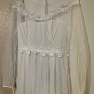 Wedding dress size L
